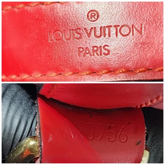 Authentic LOUIS VUITTON  Epi Petit Noe Castillan Shoulder Bag Red - Picture 8 of 12